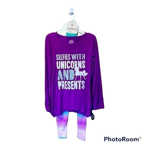 SO Brand Girls Christmas Pajamas, Size Large/12 New With Tags. - Picture 1 of 4